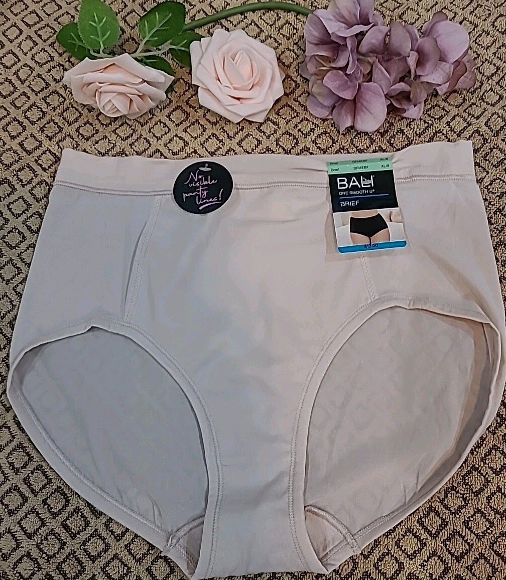 Rare BALI One Smooth U Brief Panty DFMEBF Size 8/XL nwt $13.00