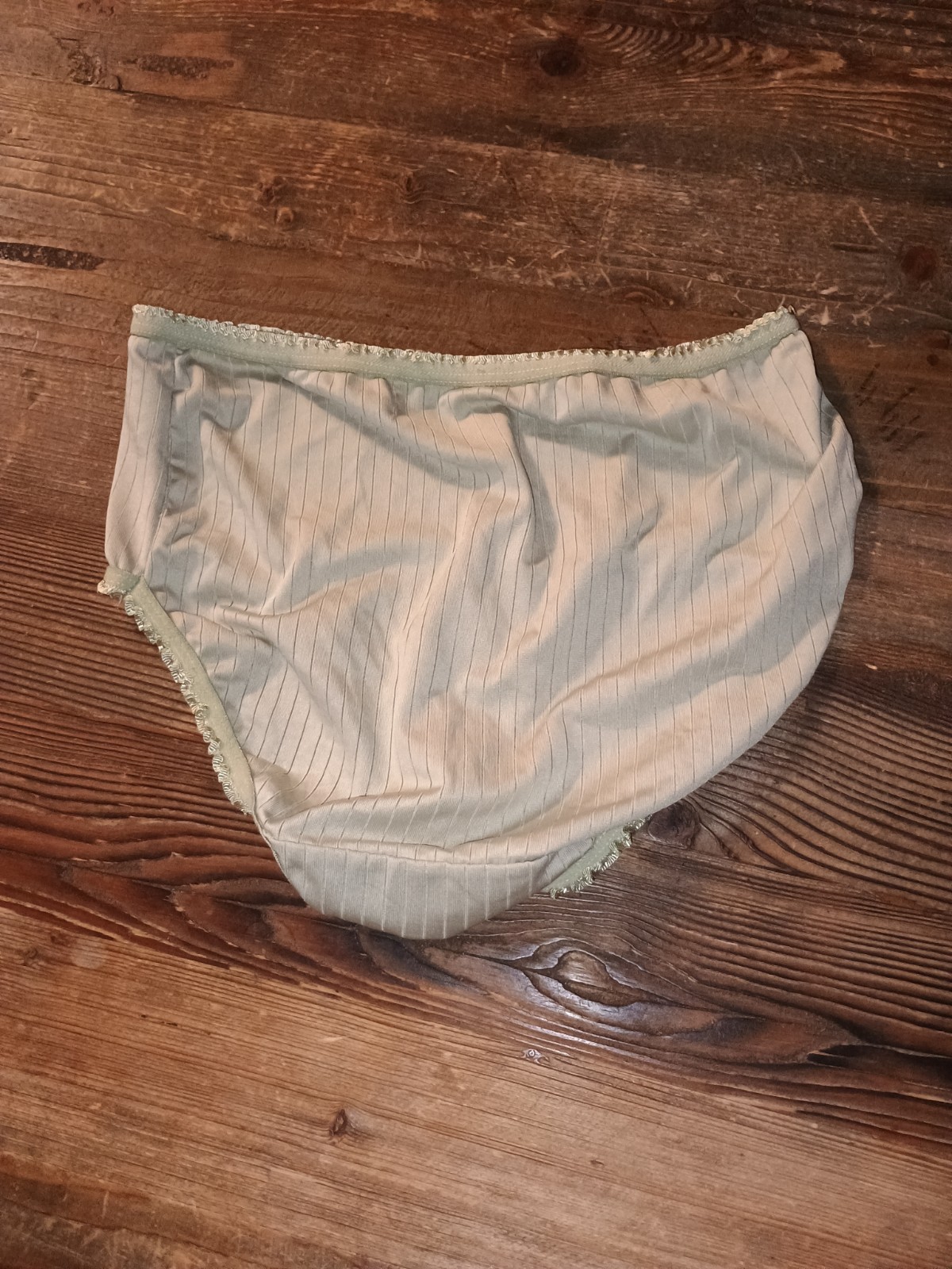 Women’s Brief Panties sage green Cotton Spandex Size L