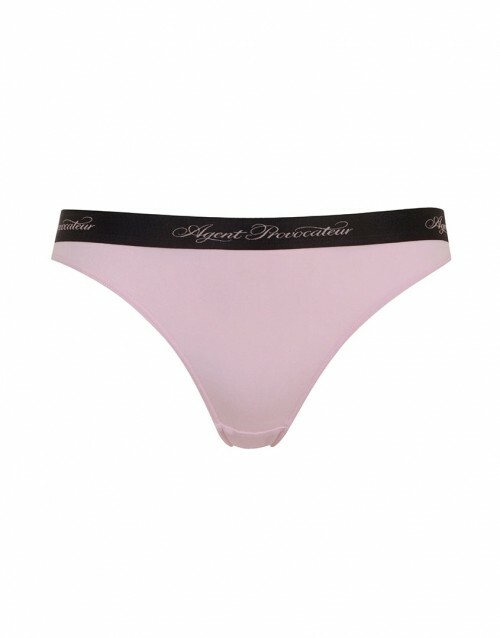 AGENT PROVOCATEUR CLEA SOFT PINK BRANDED BRIEF LARGE AP4 BNWT