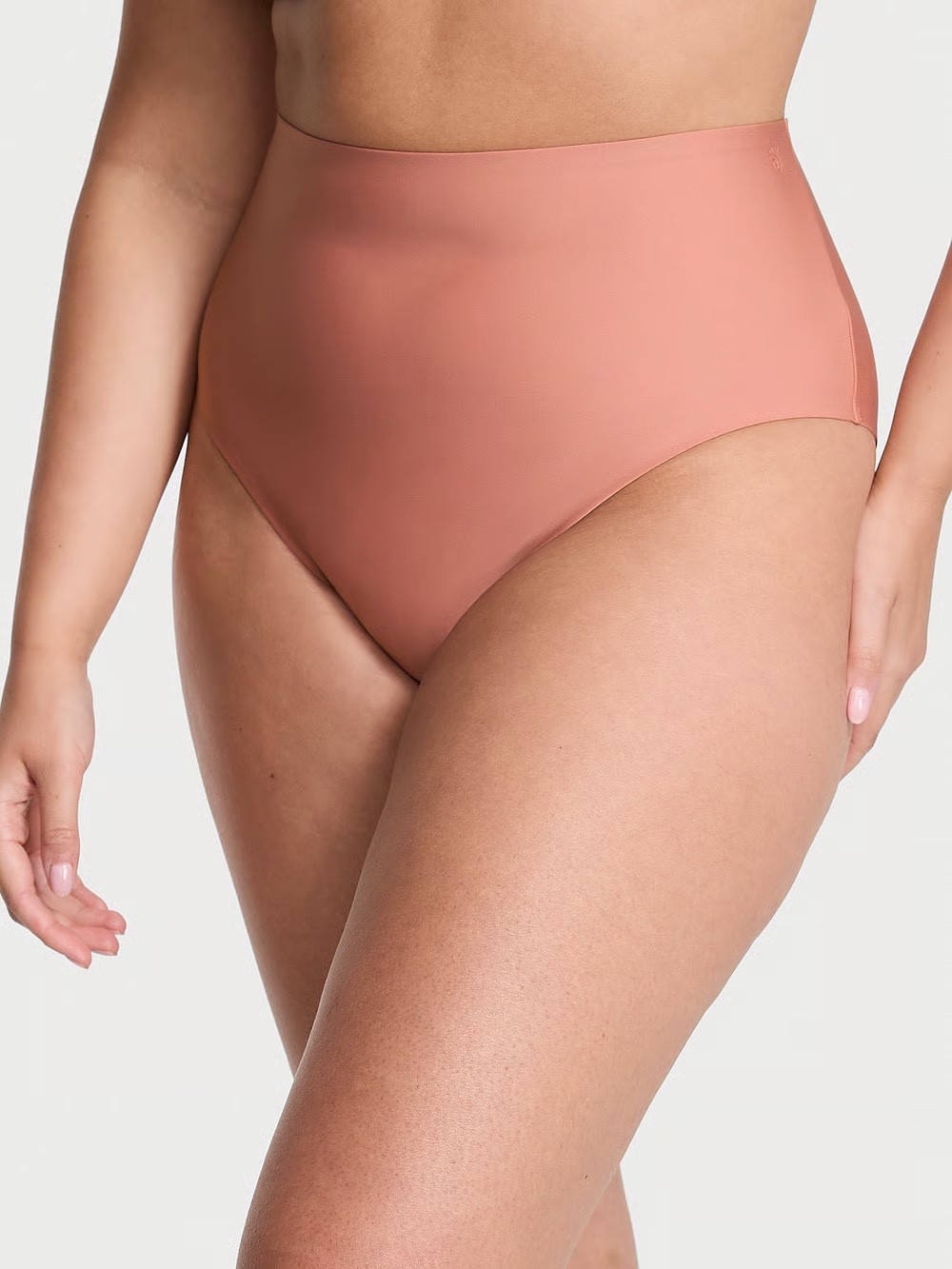 Victoria’s Secret Luxe Contour High-Rise Cheeky Panty Desert Blush L NEW