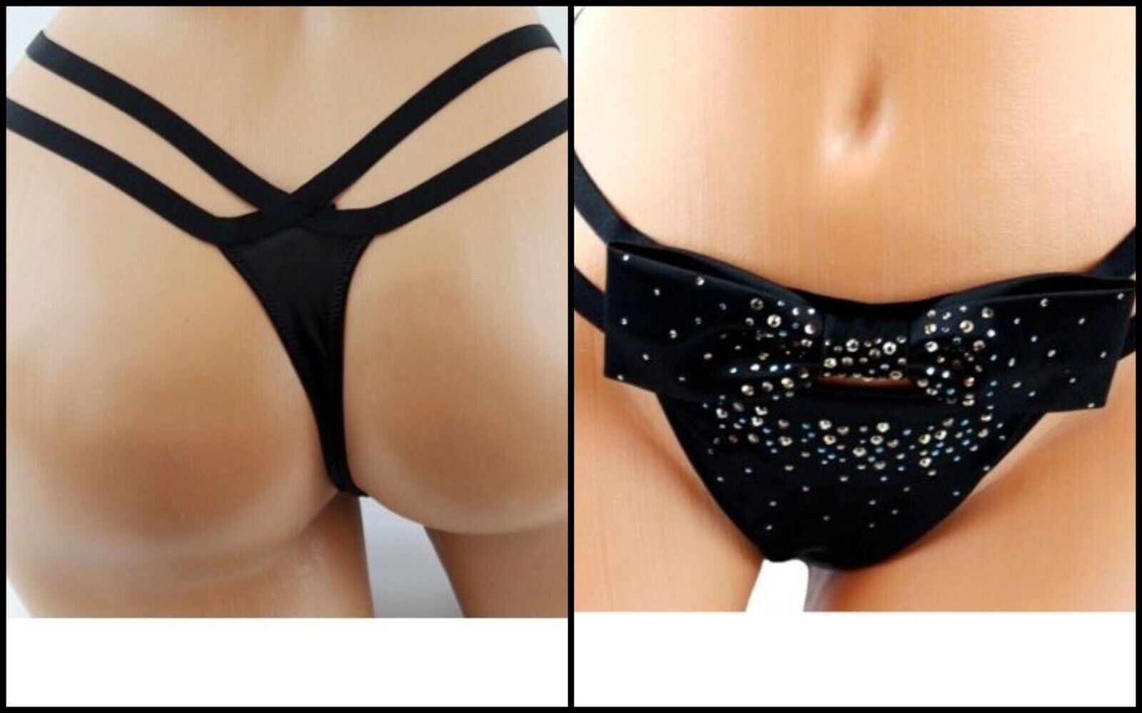 VICTORIA’S SECRET SATIN FEATHERS & EMBELLISHED PANTIES RARE