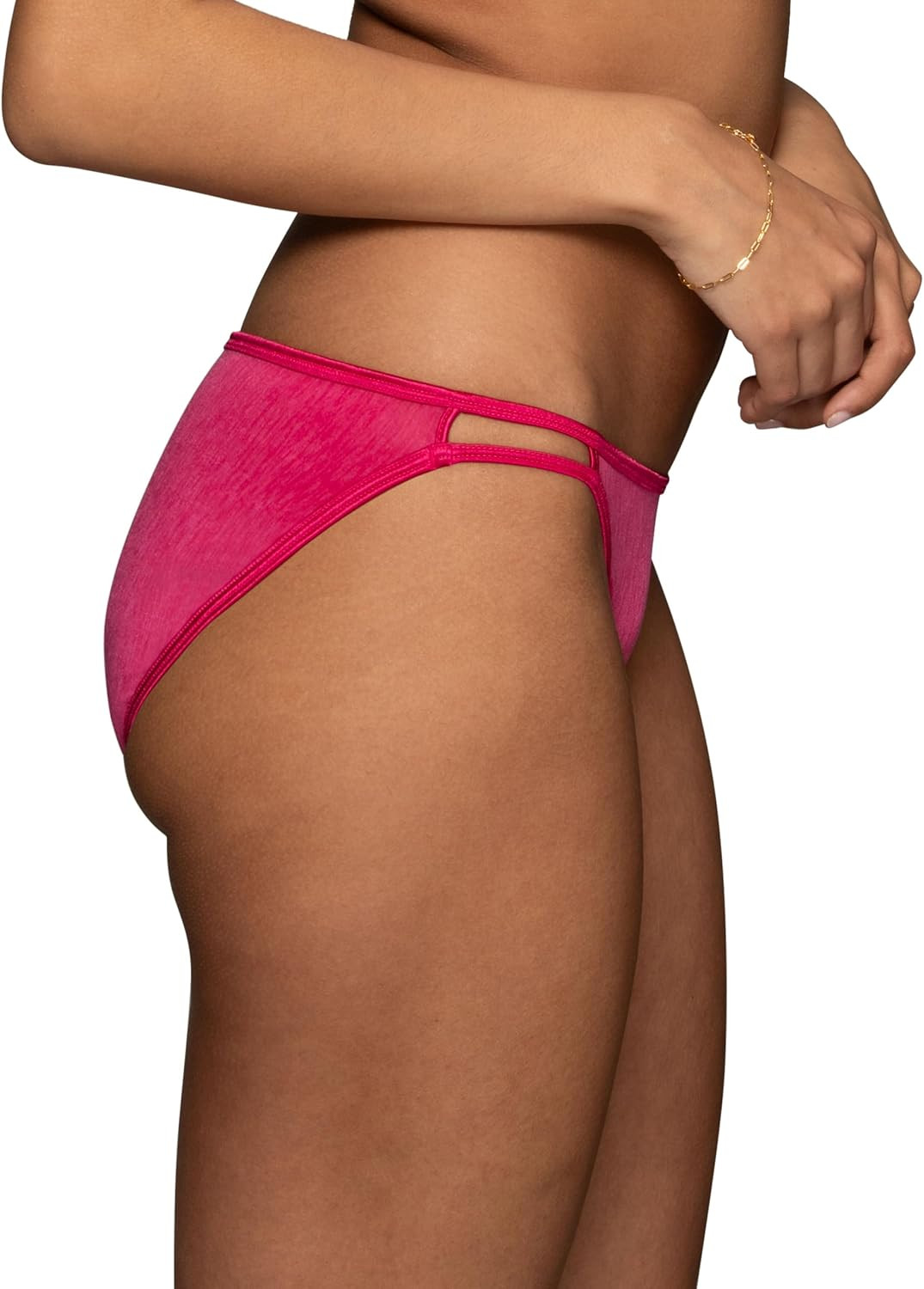 Women’S Illumination String Bikini Panties, Silky Stretch & Satin Trim