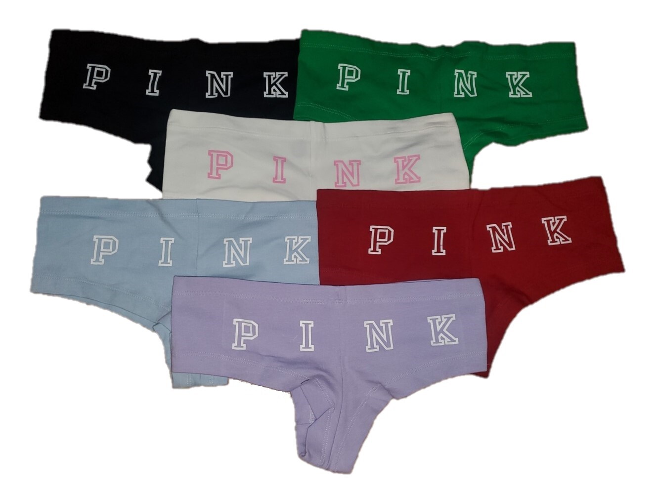 Victoria’s Secret Women’s Panties Boyshorts Underwear Medium Briefs 50-Pack Lot