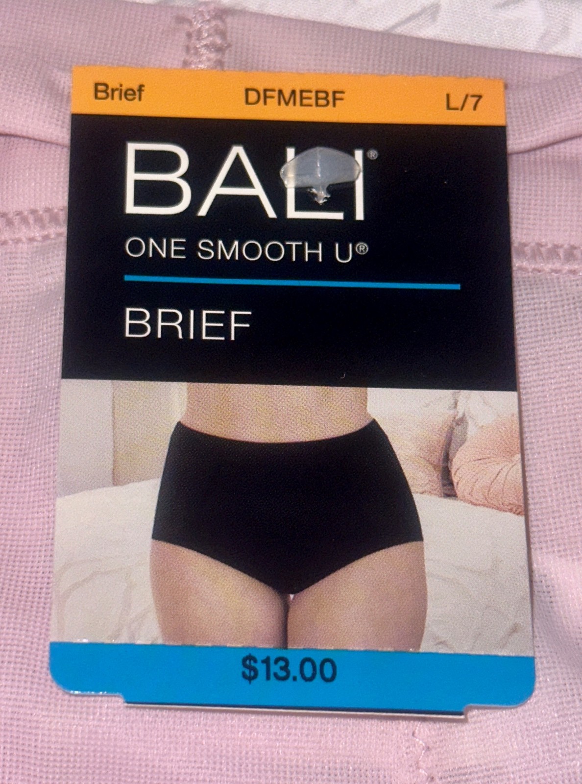 BALI One Smooth U Second Skin Light Micro Hush Pink Brief Panty Womens M L 2XL