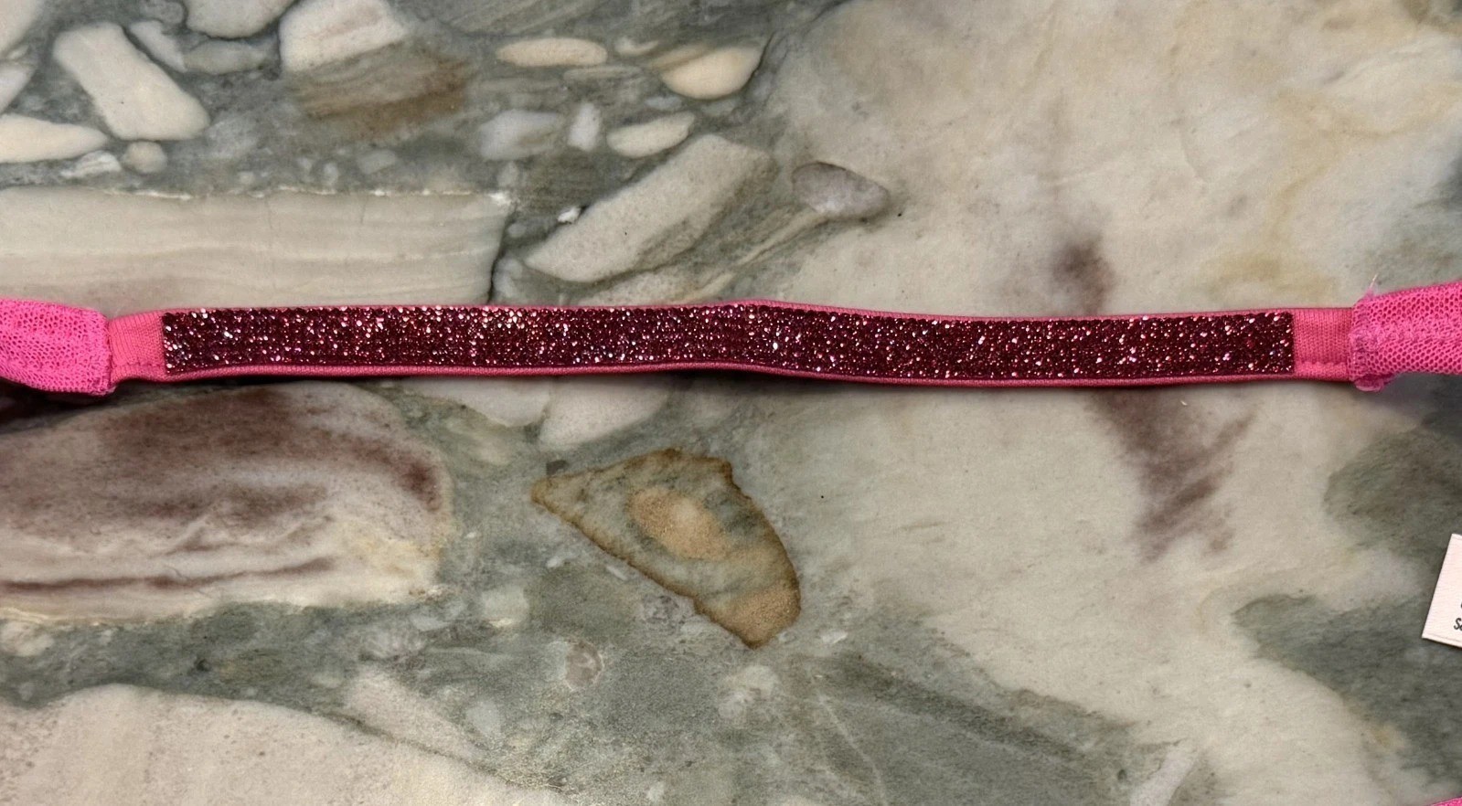 EW Victoria Secret Very Sexy Shine Strap Mesh Thong – Fuchsia Frenzy LIP – XL