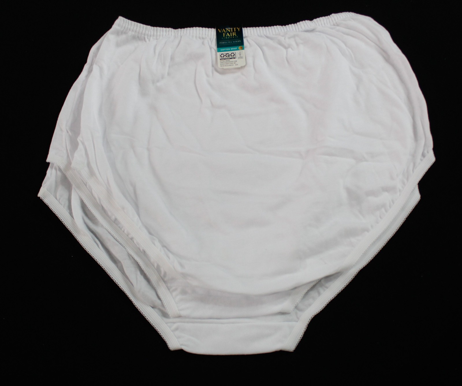Vanity Fair Women’s 3-Pk Perfectly Yours Classic Cotton Briefs ZG3 White Medium