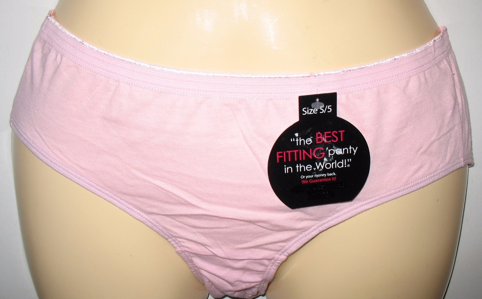 THE BEST FITTING PANTY IN THE WORLD – NEW – S / 5 – PINK 100% COTTON HIPSTER
