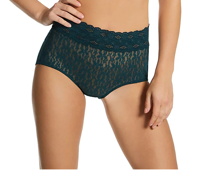 Wacoal Women’s Full Brief Panty 870405 Blue Dark Sea Teal Size S