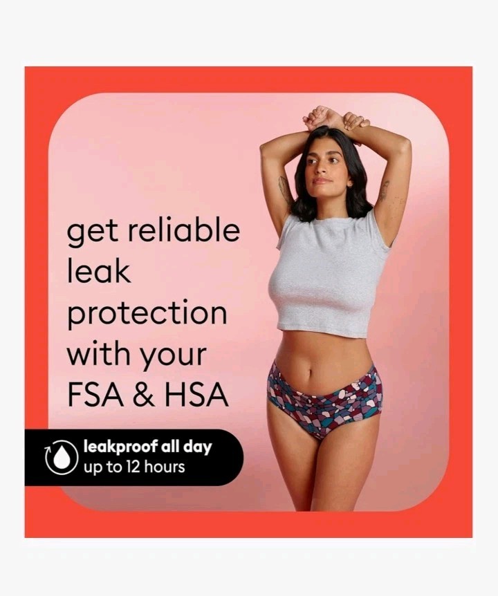 Thinx Leakproof Reusable Machine Washable Briefs Black 3X Women Panties