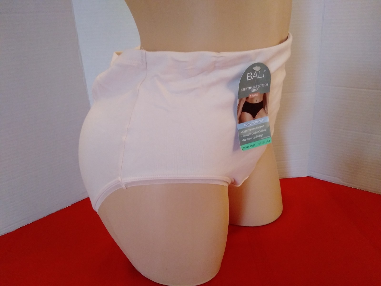 Panties Bali Light Control Shaping Brief Light Pink Peach SZ 8XL Cotton Spandex