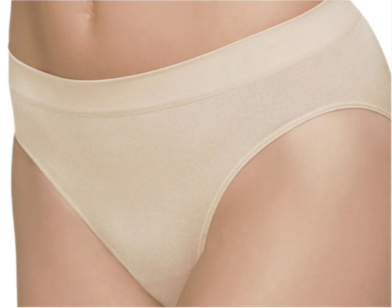 Wacoal LARGE (Size 7) B-Smooth Seamless Hi-Cut Panty NWOT 870275 Sand