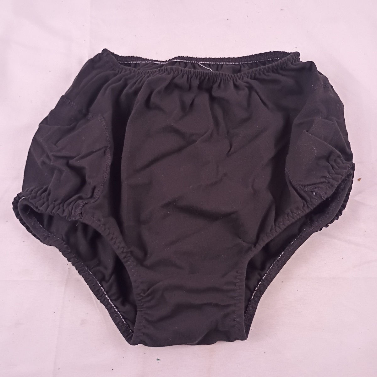 Keddie of California Cotton Lycra Double Ball Pocket Black Panties Size S New