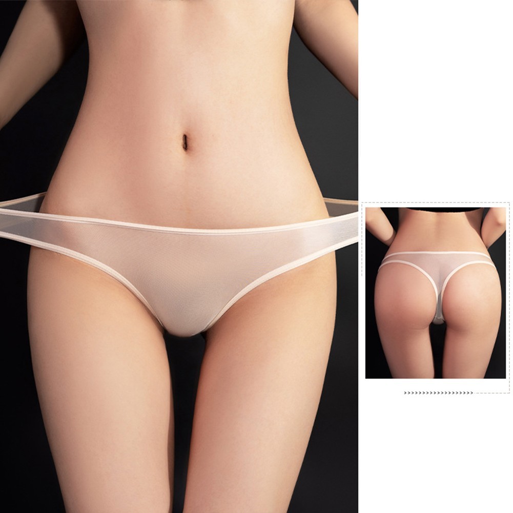 Sexy Women’s Sheer Panties Low Rise Underwear Briefs with See Through Detailing