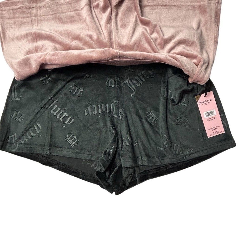 Juicy Couture Women’s Sleep Shorts 2-Pack M Multicolor Rhinestone