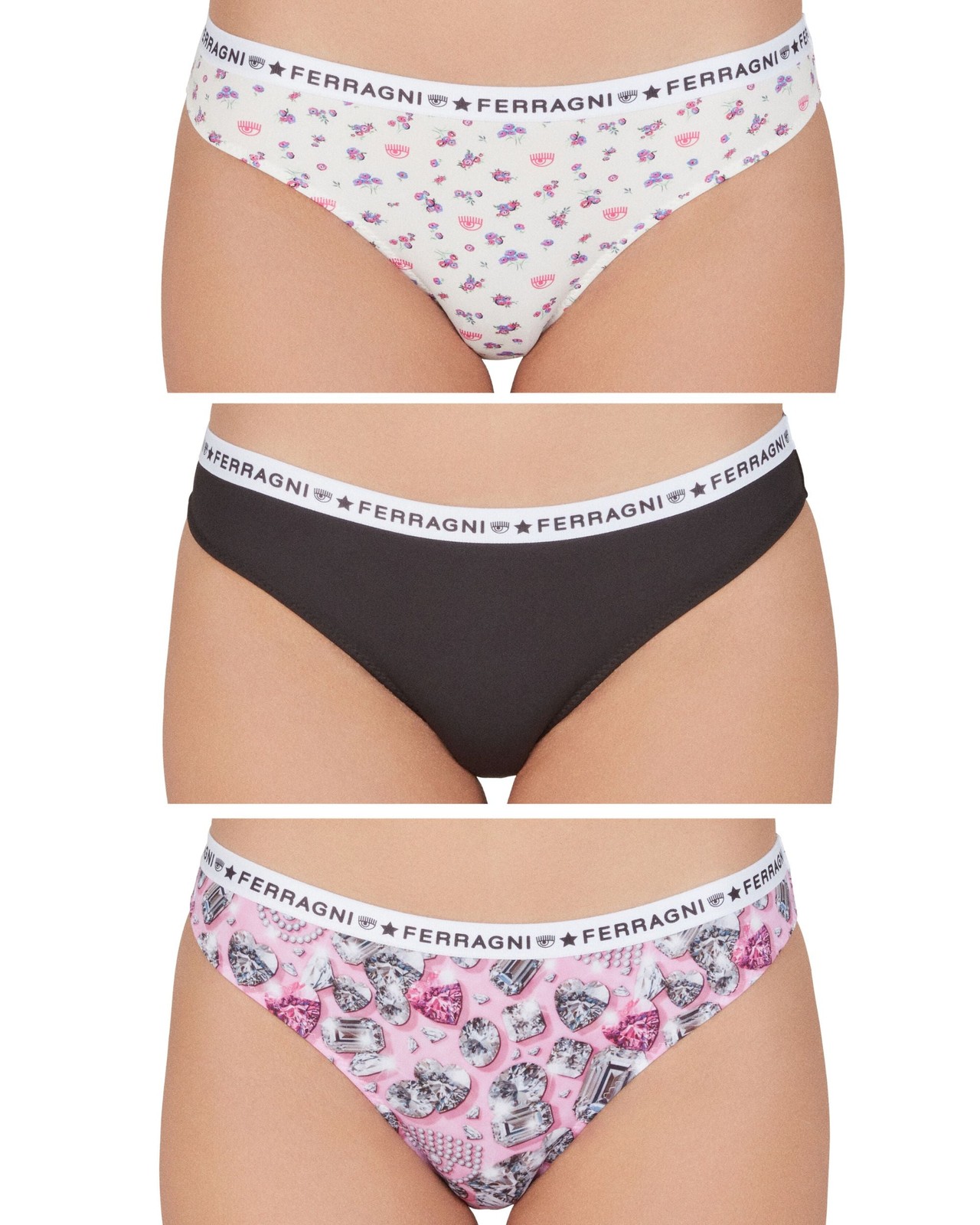 Chiara Ferragni Underwear Set A23024954 Briefs Women Cotton Multicolor