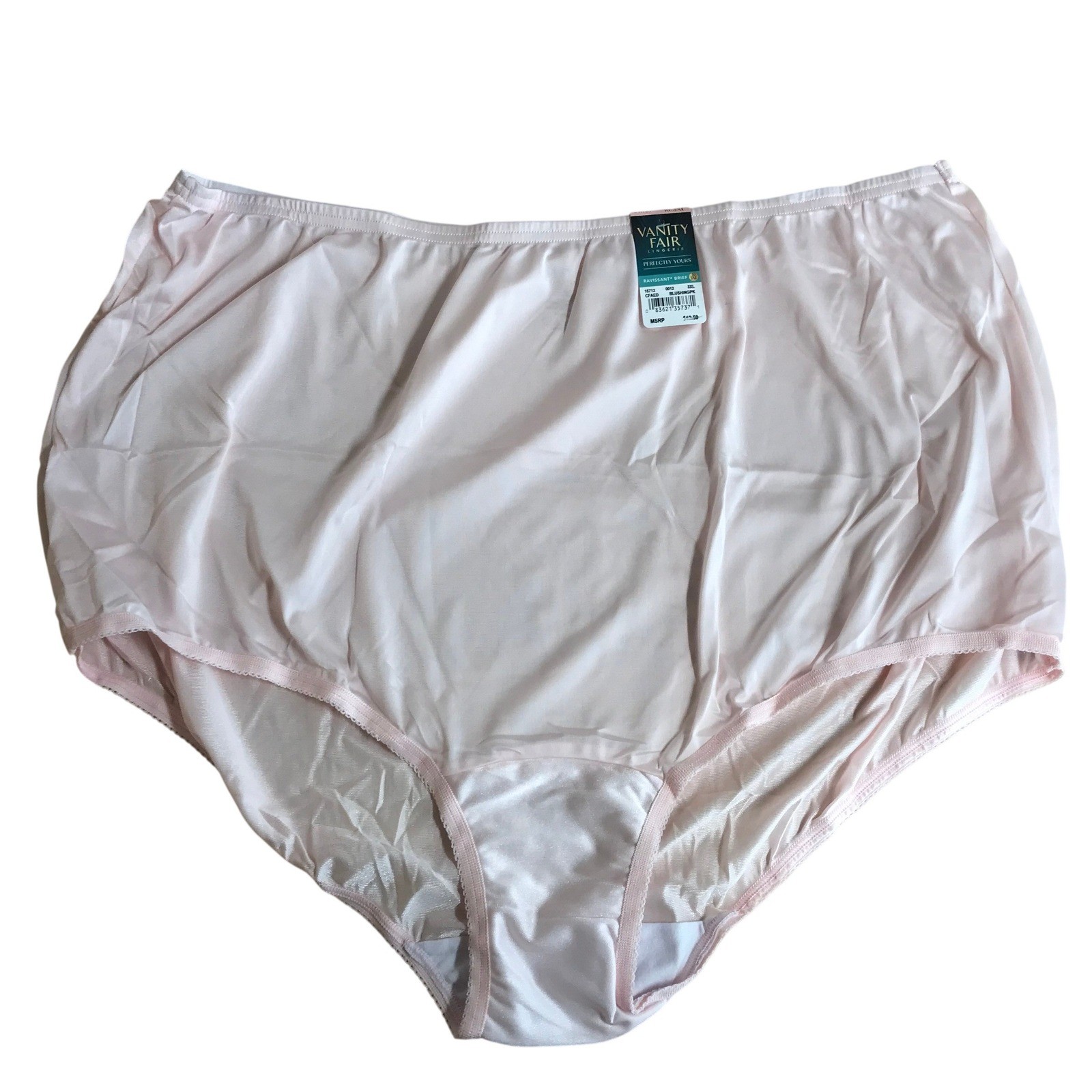Vanity Fair LOT of 5 Ravissant Brief Pink Lingerie Style 15712 Size 3XL