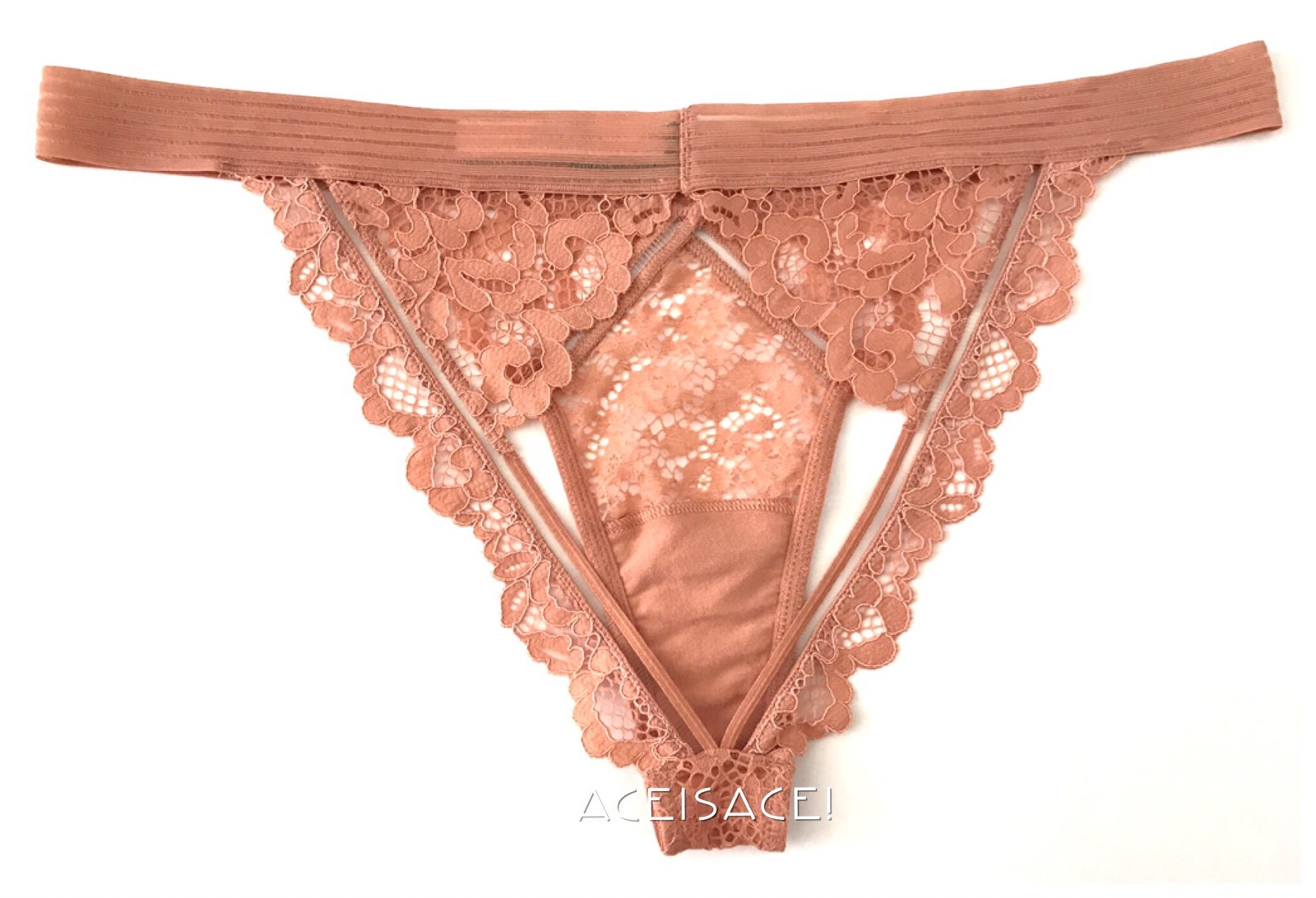 $25—NWT* Victoria’S Secret VERY SEXY* CHEEKINI/TANGA—LIGHT BROWN—L/G