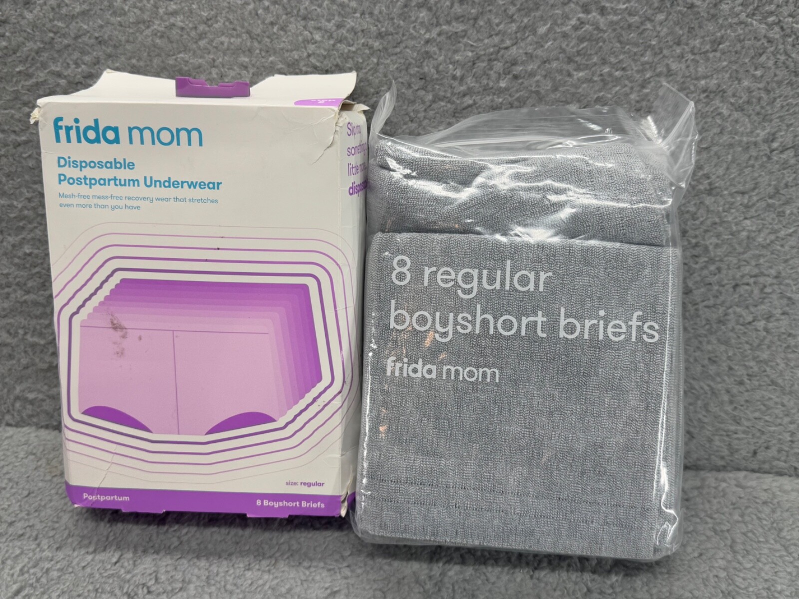 Frida Mom Disposable Postpartum Underwear Pack of 2 Boyshort Size Regular