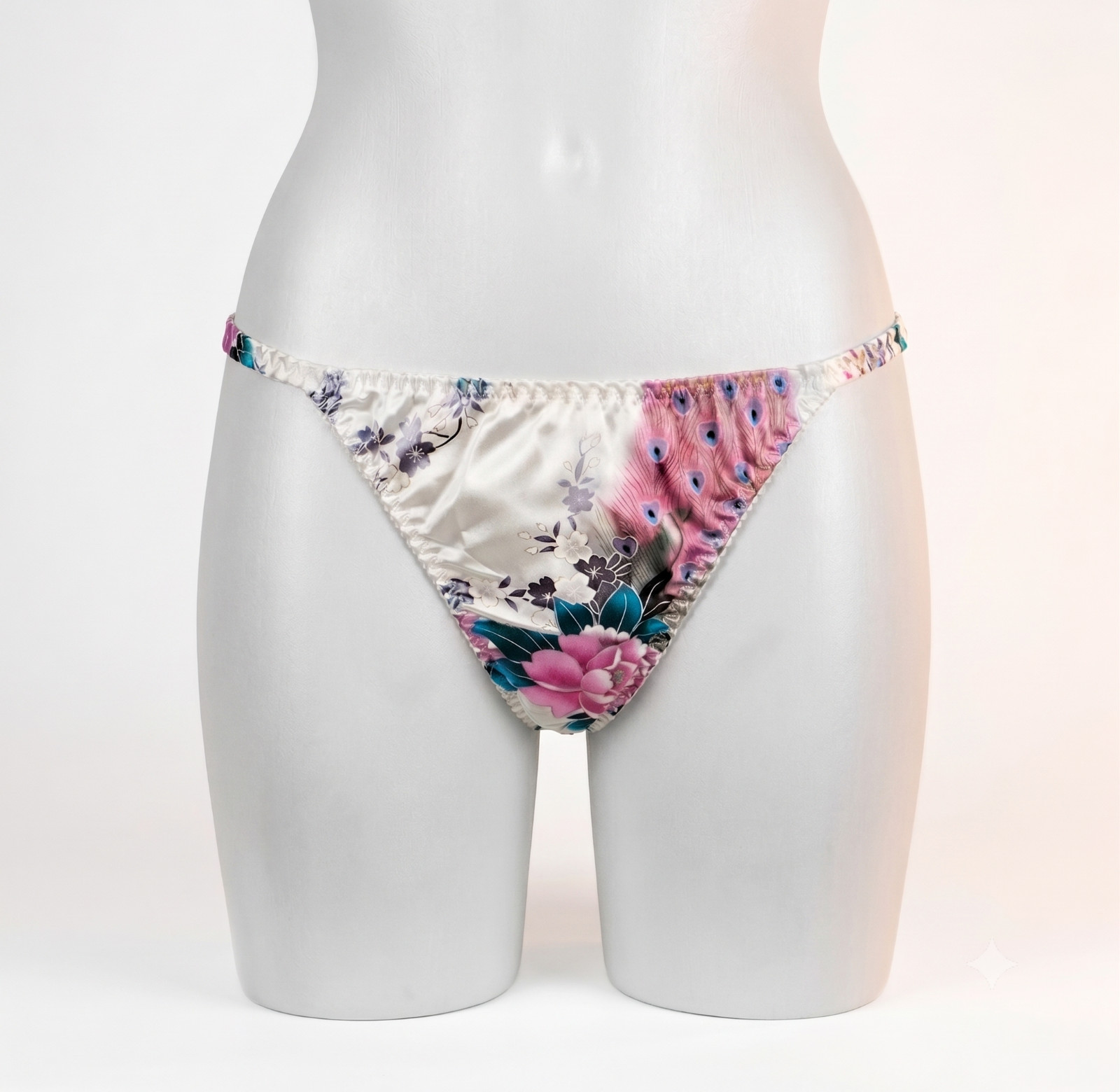 WOMEN UNDERWEAR Bikini panties NEW SATIN NATURAL 100% PURE SILK XL