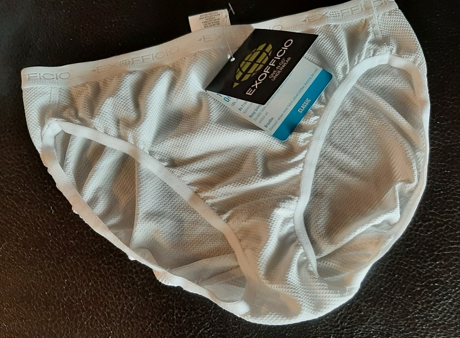 NWT EXOFFICIO Womens Classic BIKINI Travel Panty Underwear White EXTRA SMALL 0-2