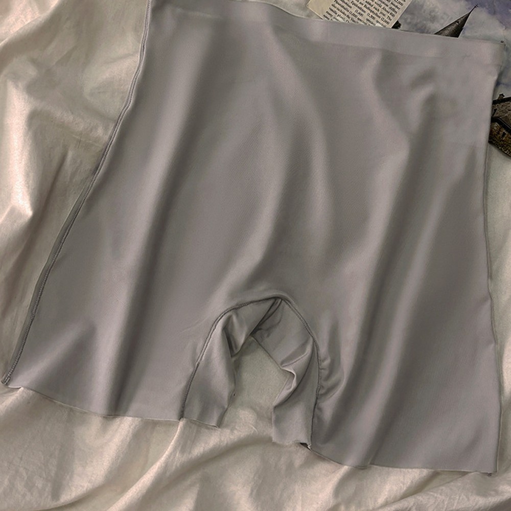 Ladies High Waist Four Corner Panties Ice Silk Cotton Blend Breathable Style