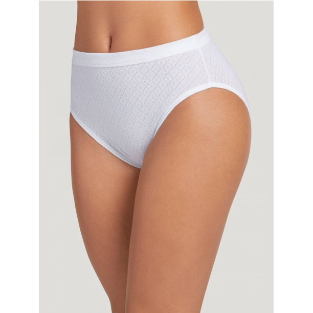 Jockey Women’s Elance Breathe 3-Pk French Cut Panty Set 1541 White 6