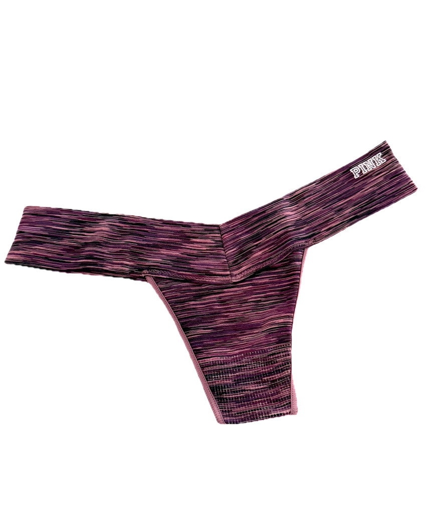 Victoria’s Secret PINK Seamless Thong Panty Deep Purple Marl