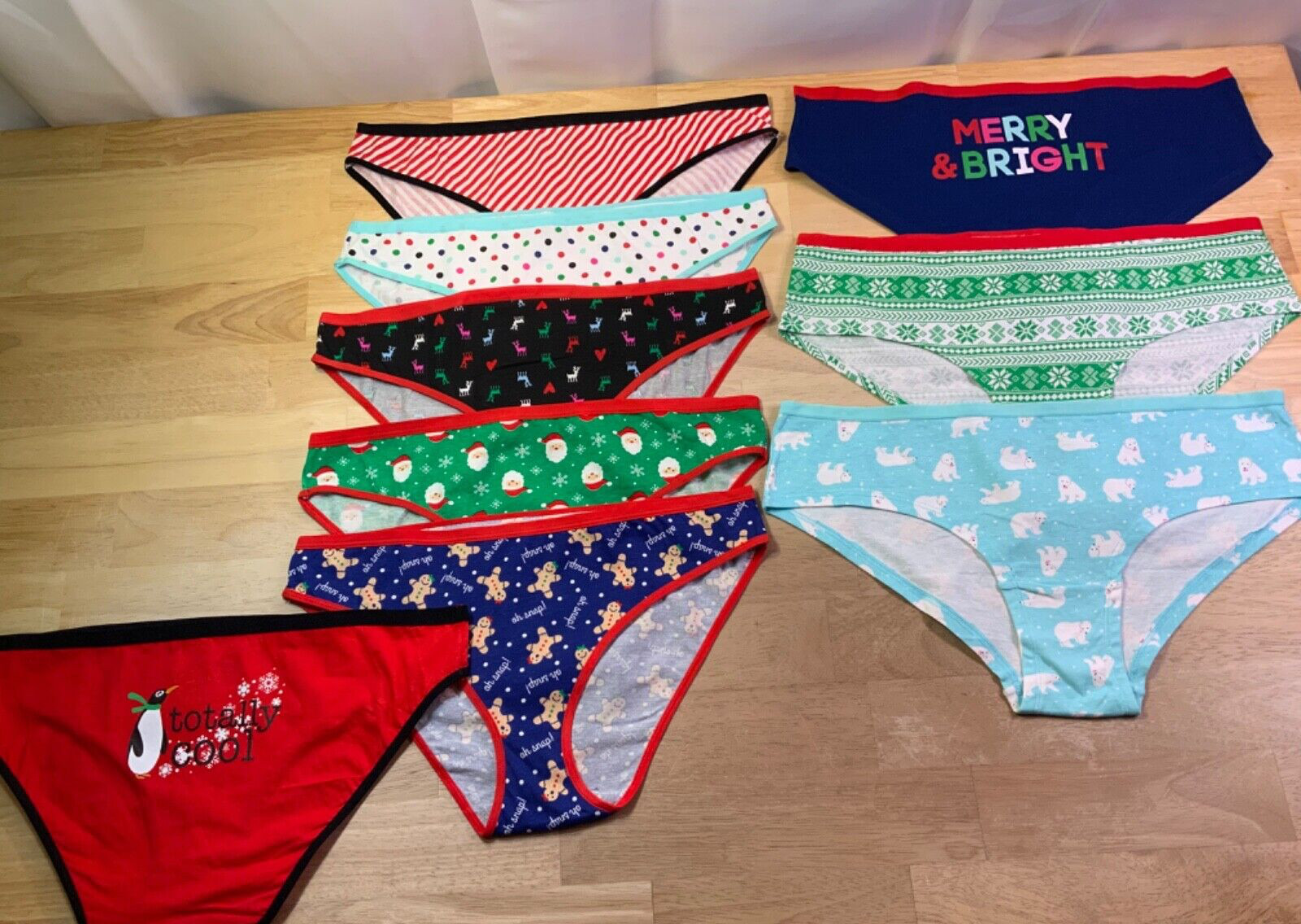 New Women’s/Junior’s SO Christmas Undies Sz XL Cheeky or Bikini Cut–YOU PICK!!-