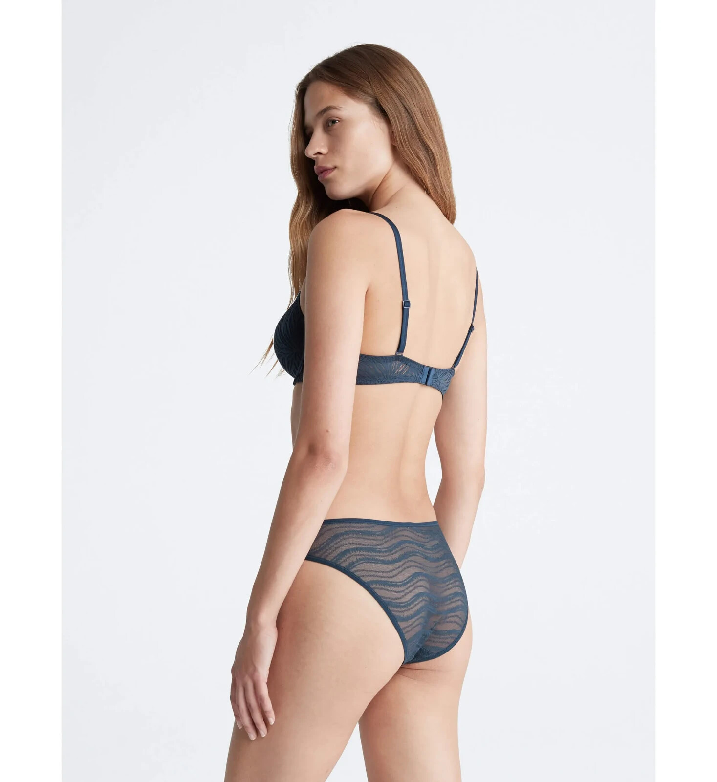 === Calvin Klein Size (LARGE) ALLOVER LACE BIKINI QD3972-410