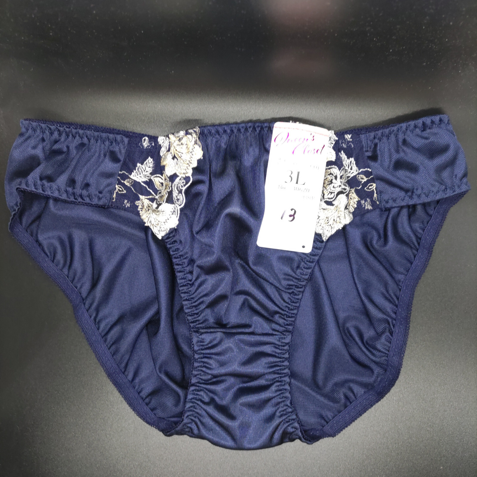 US SIZE L SHINY NYLON TRICOT PANTIES from Japan