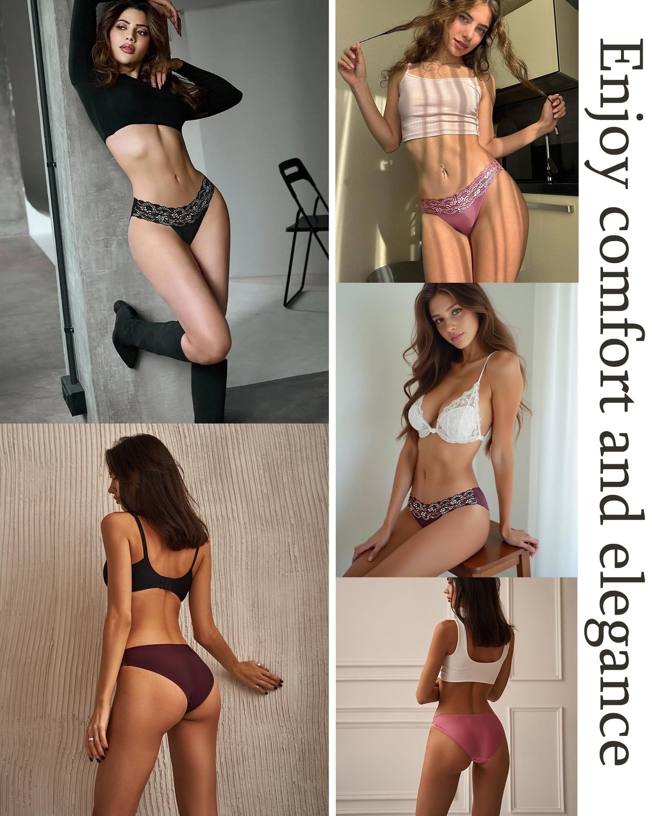 Which is Seamless Underwear for Women Sexy No Show Bikini Medium, Color A-6