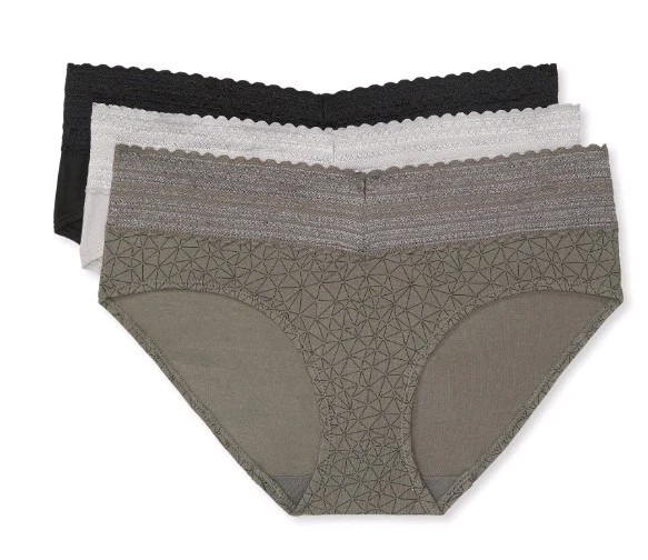 Warner’s Blissful Benefits XXL 2XL Cotton Lace Hipster Panties 6 PACK #214-4240