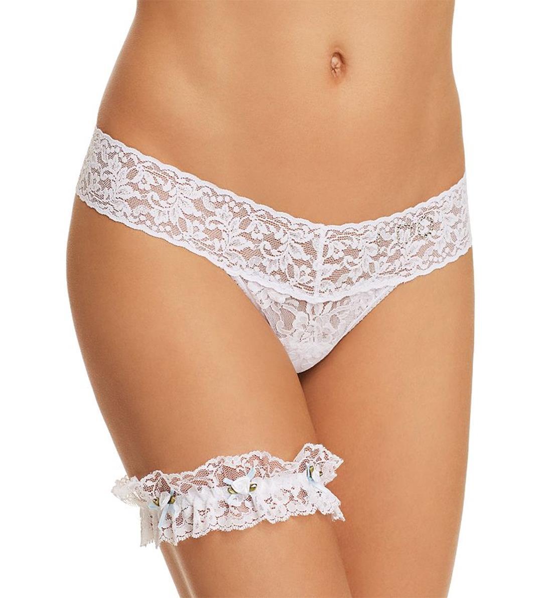 Hanky Panky Bridal I DO Low Rise Thong and Garter Set (49BRIDG22)