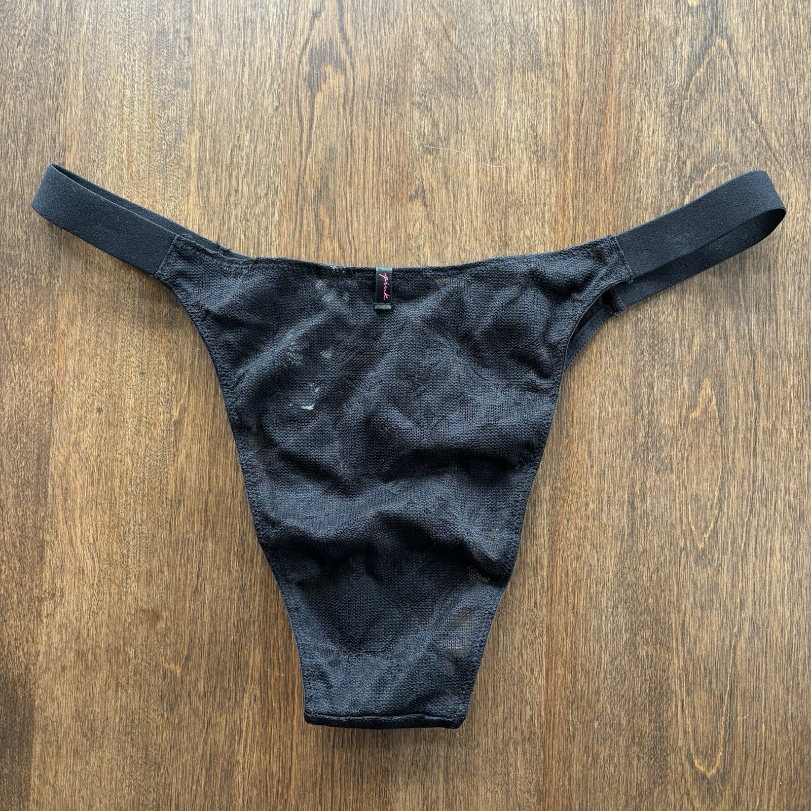 Victoria’s Secret PINK Floral Lace Brazilian Panty X-Large Black 2020 – NWT