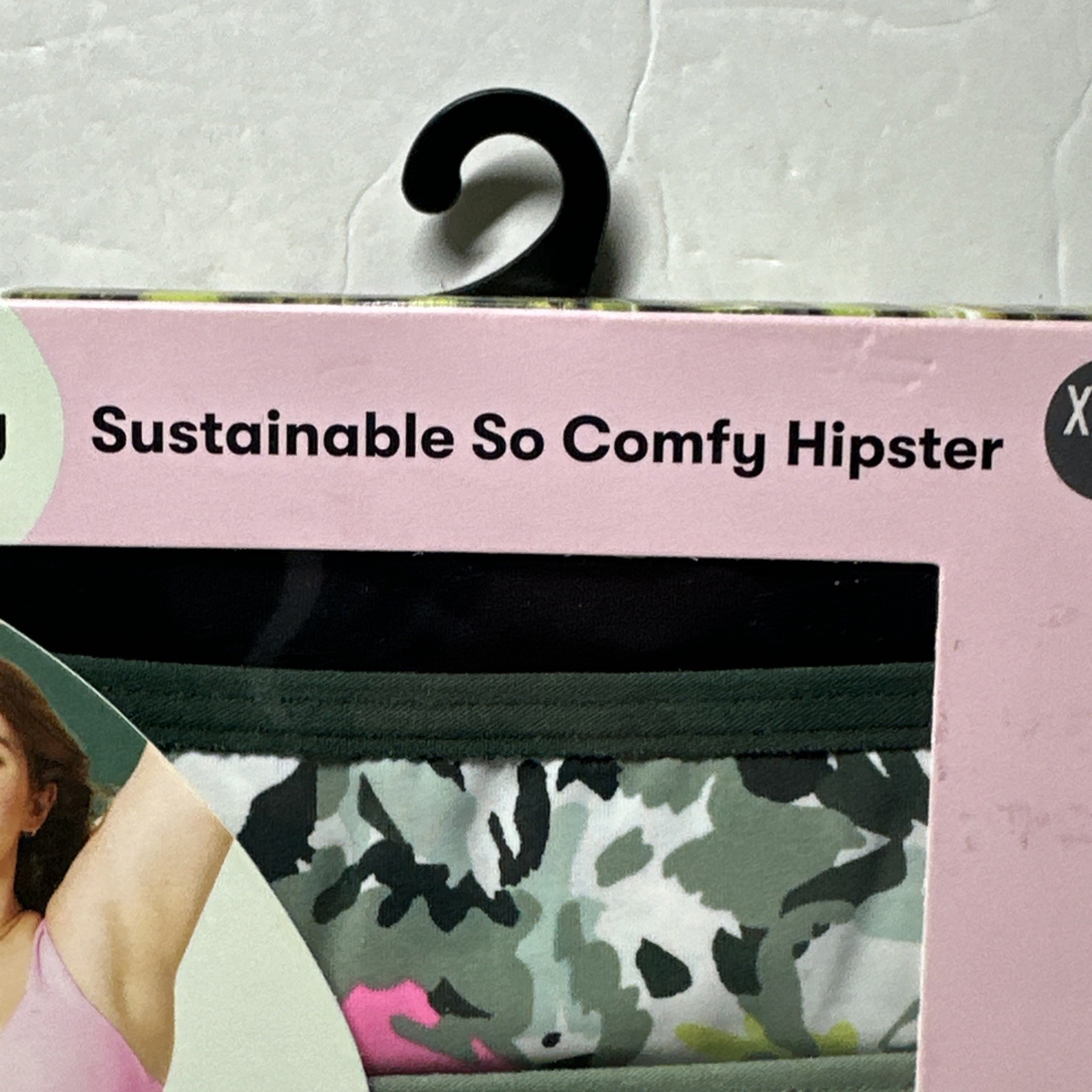 Kindly Yours So Comfy Hipster Underwear 4-Pack 2XL (20)Floral,Green,Stripe,Black