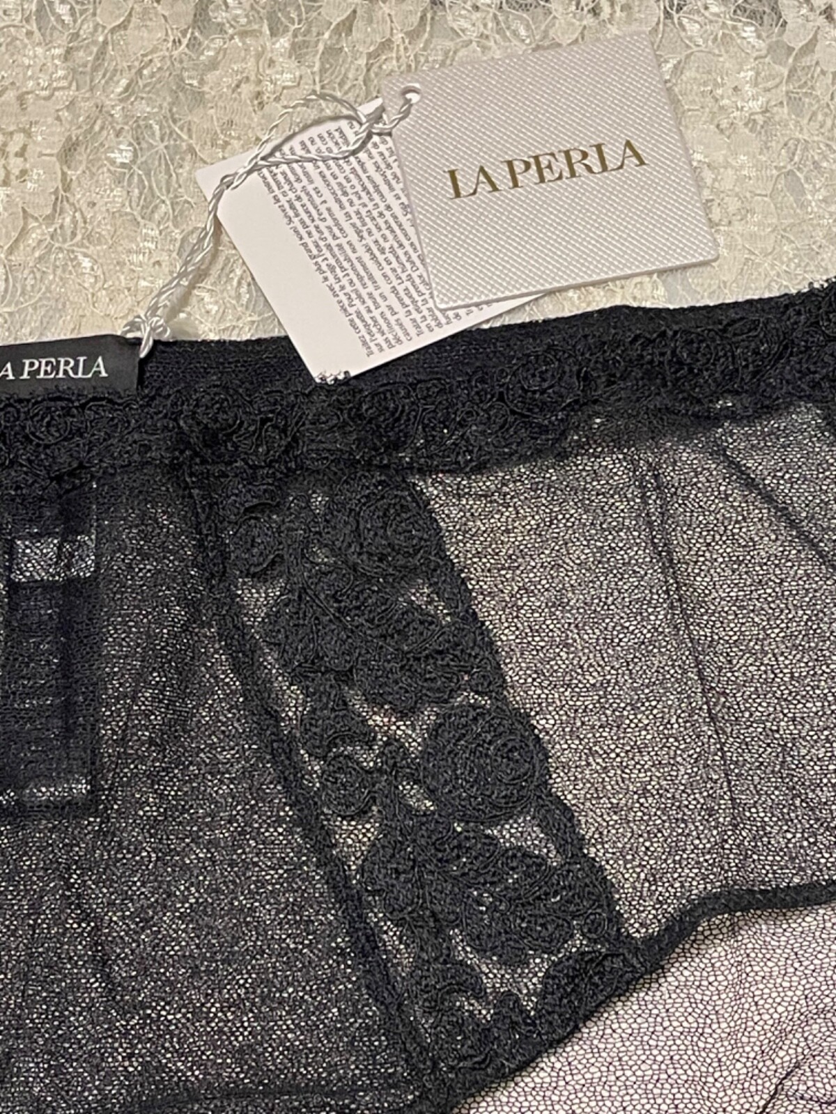 La Perla Idylle Collection XL Culotte French Knicker Panty Black