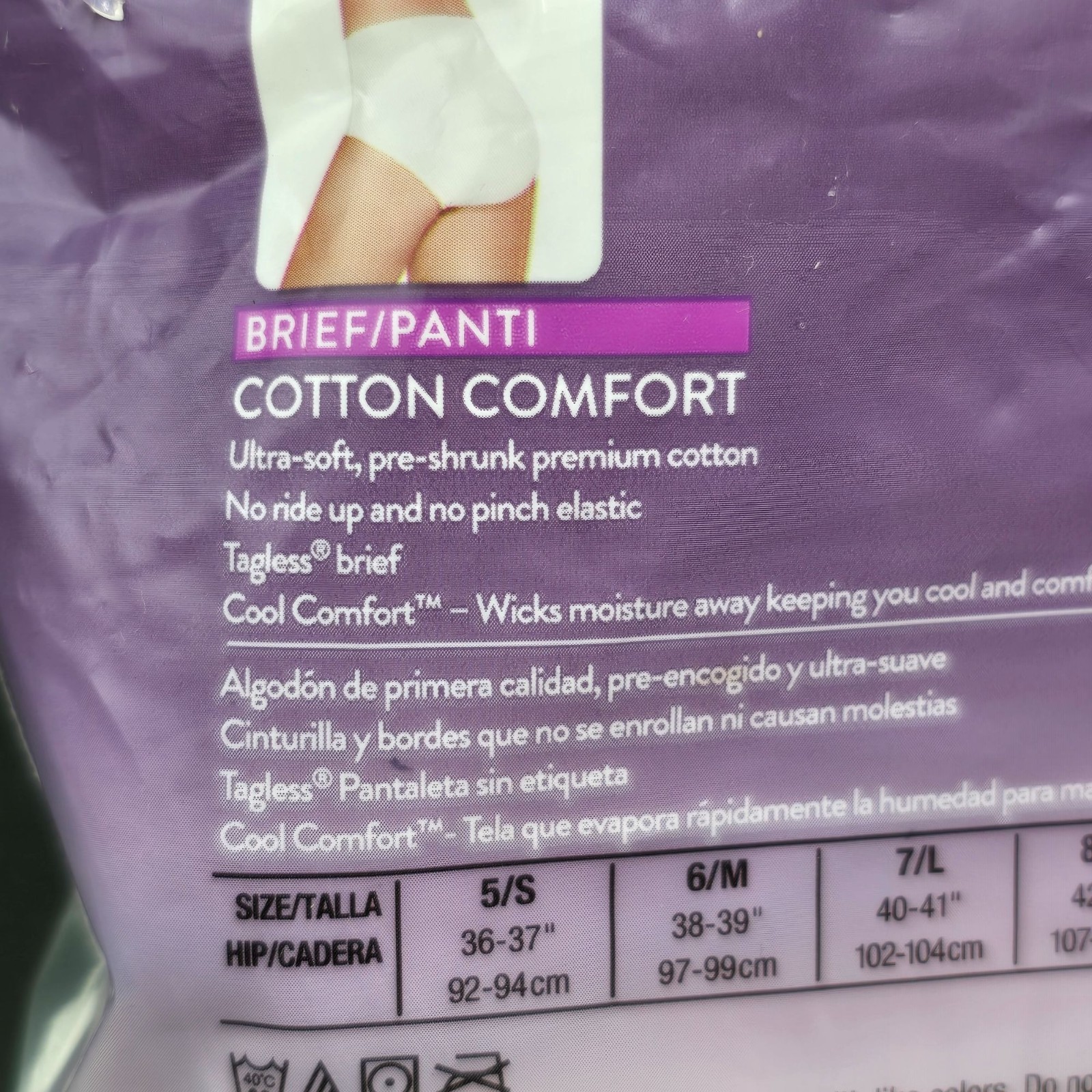 Hanes Womens Ultimate Cotton Comfort Ultra Soft Brief Panti 2XL White 5 Pack
