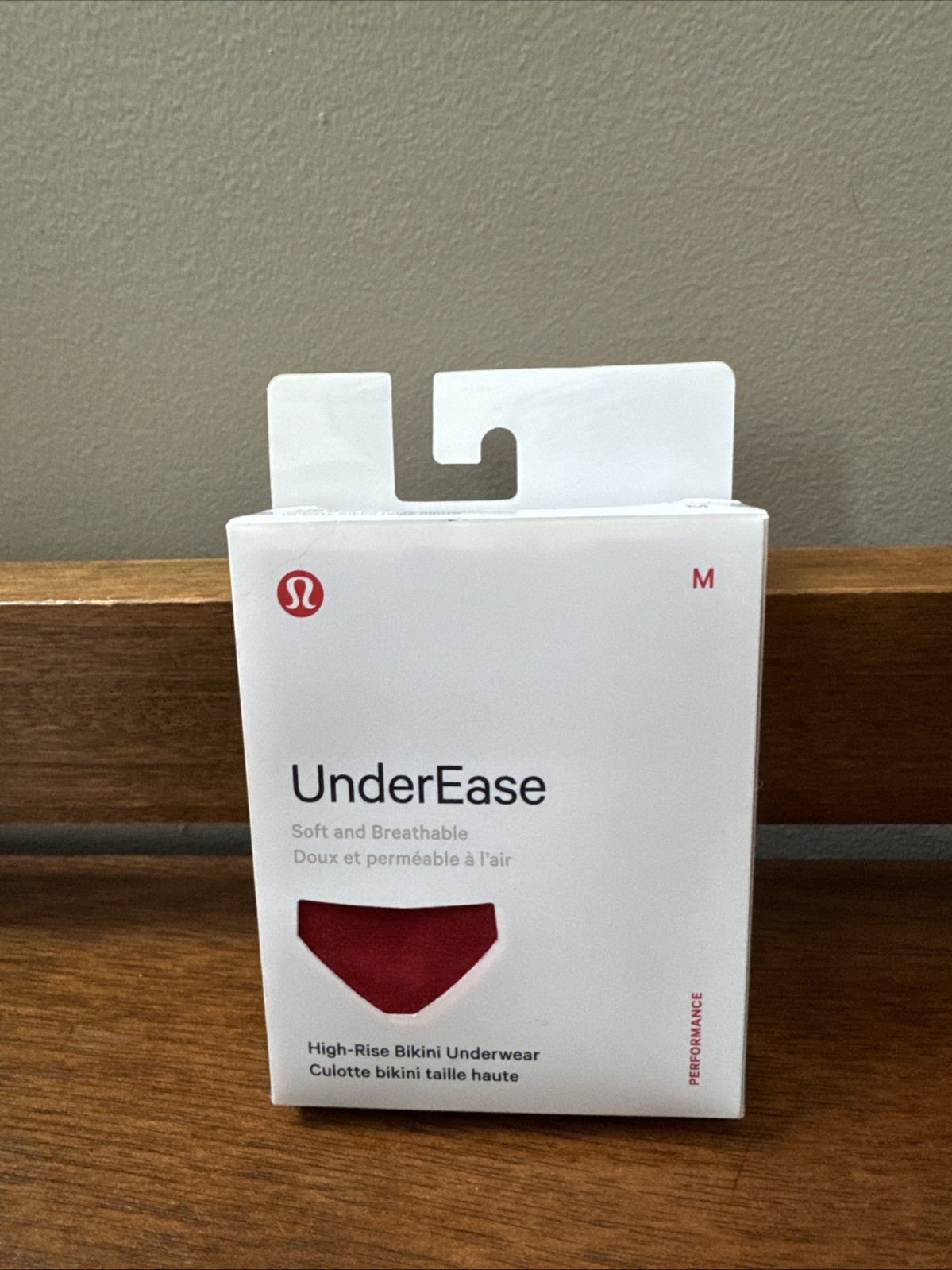 Lululemon Underease High Rise Bikini Underwear SPED Spiced Red Women’s Sz M NEW