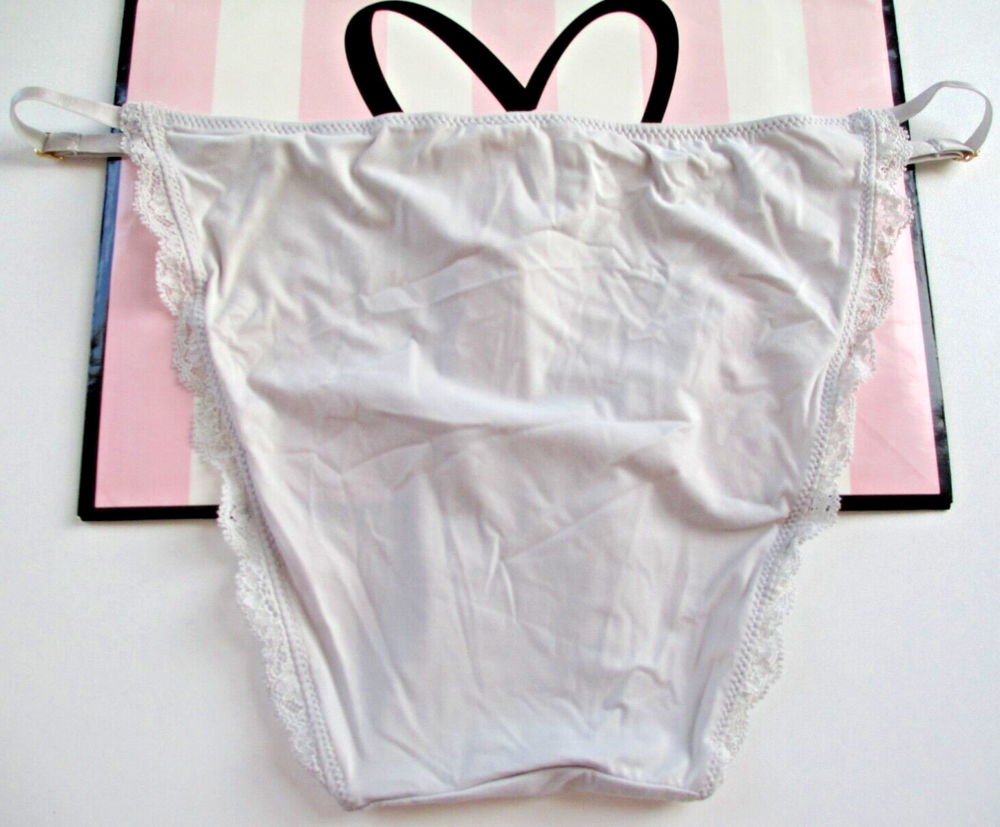 VICTORIA’S SECRET DREAM ANGELS String Bikini Panty S M L XL Silver NWT Smooth VS