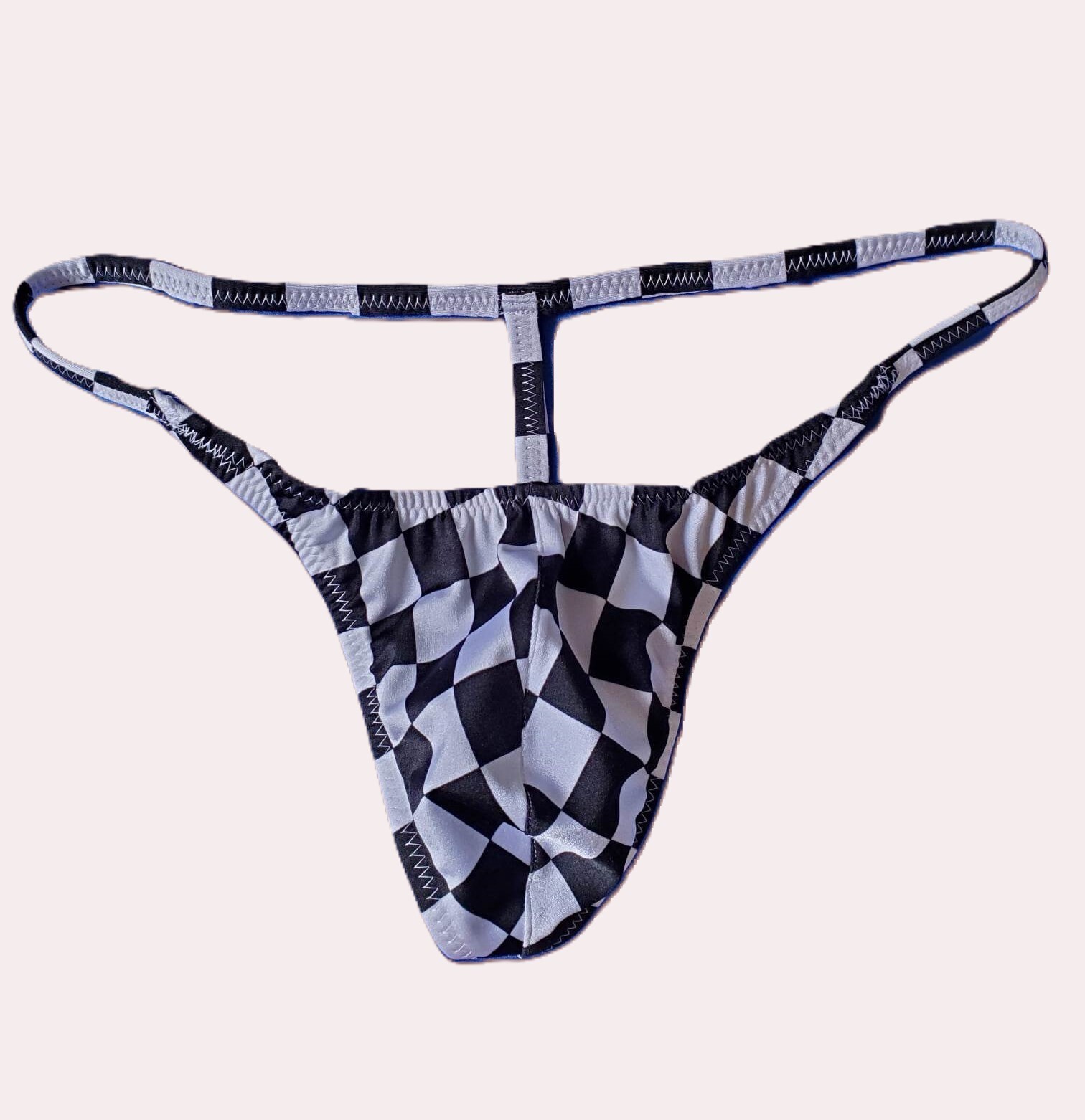Checkered Race Thong