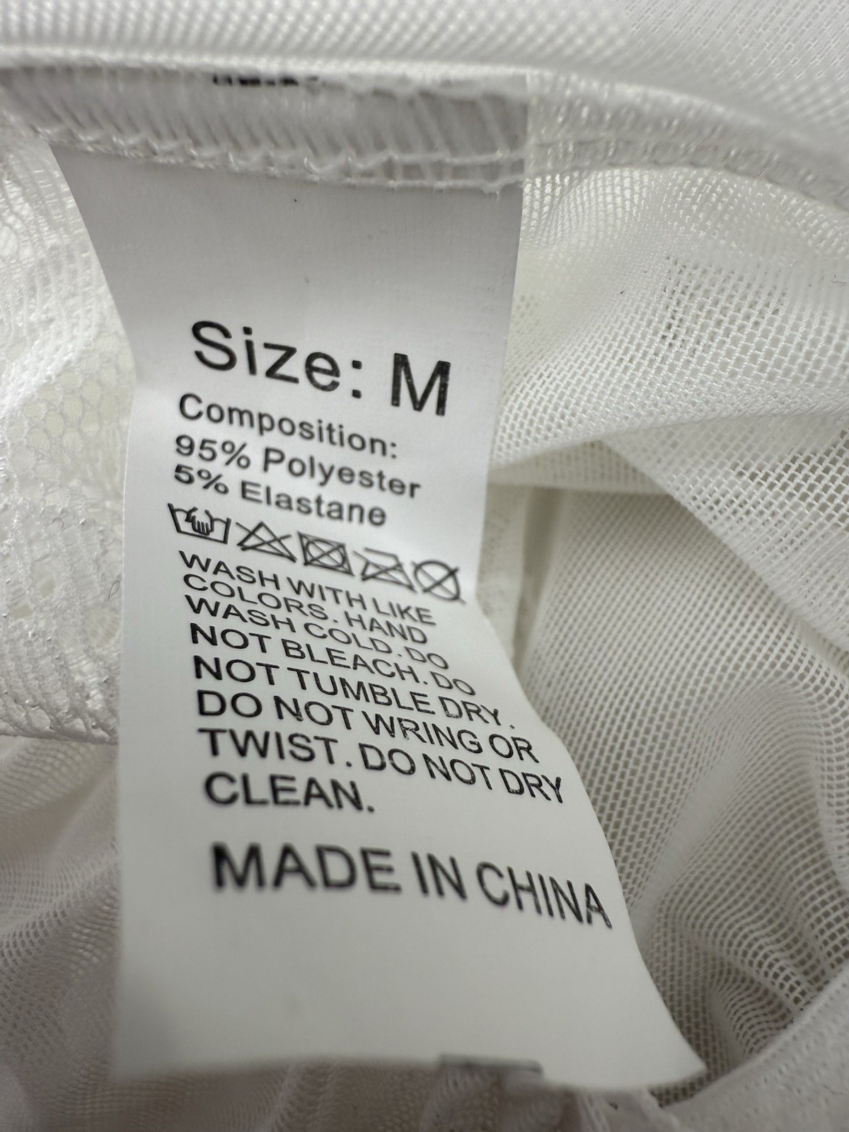 Women’s Lace Sheer Ruffle Thong Panties Bowknot Mid Rise Comfortable Underwear M