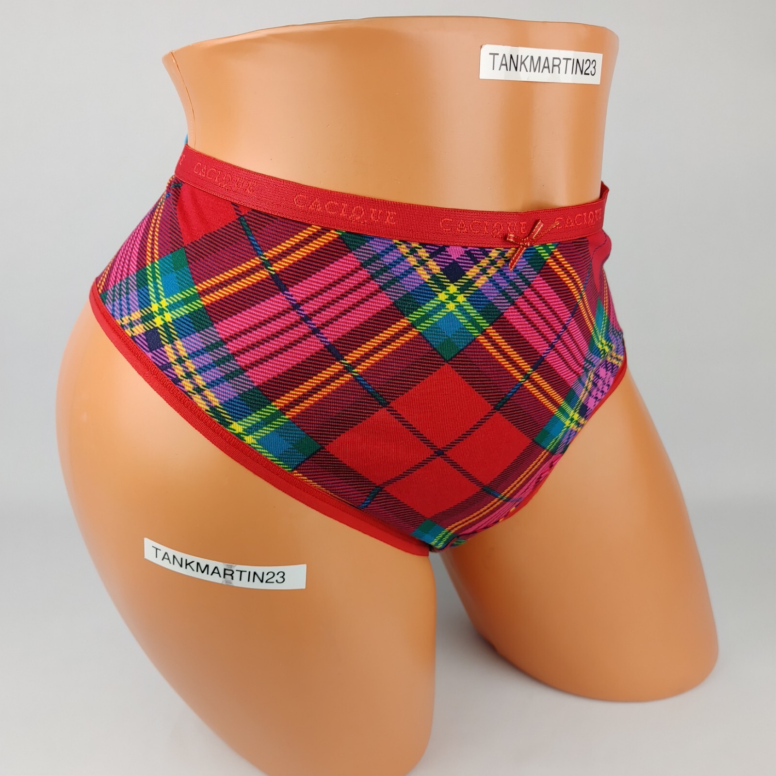 LANE BRYANT CACIQUE COTTON HIPSTER 18/20 PLUS RED PINK YELLOW GREEN PURPLE PLAID