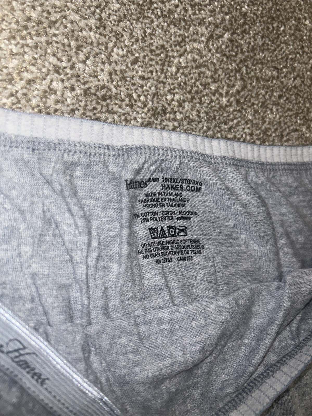 New Ladies HANES tagless briefs underwear 12 pack Size 10/3XL⚡️⚡️