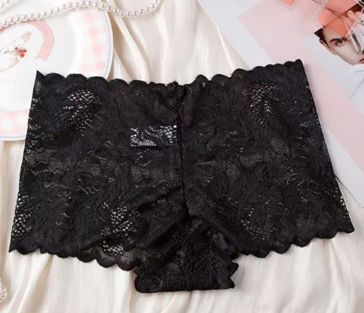 6 Pack Lot Womens Sexy Lace Panties Boyshorts High Waist Lingeries Underwear