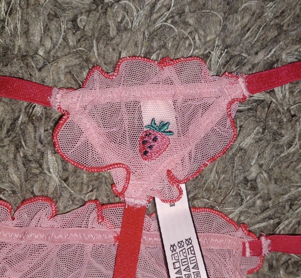 Vs Dream Angel Embroidered V String NEW SIZE Medium pink