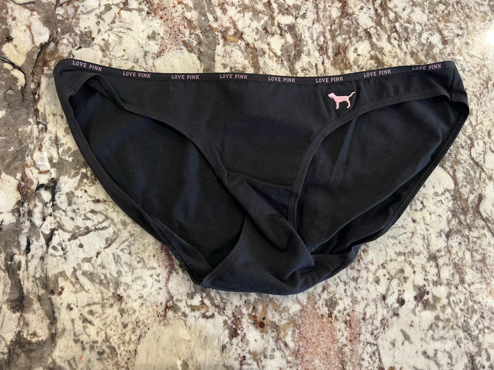 True Vintage 2009 Victoria’s Secret PINK Dog Low Rise Skinny Side Bikini Panty M