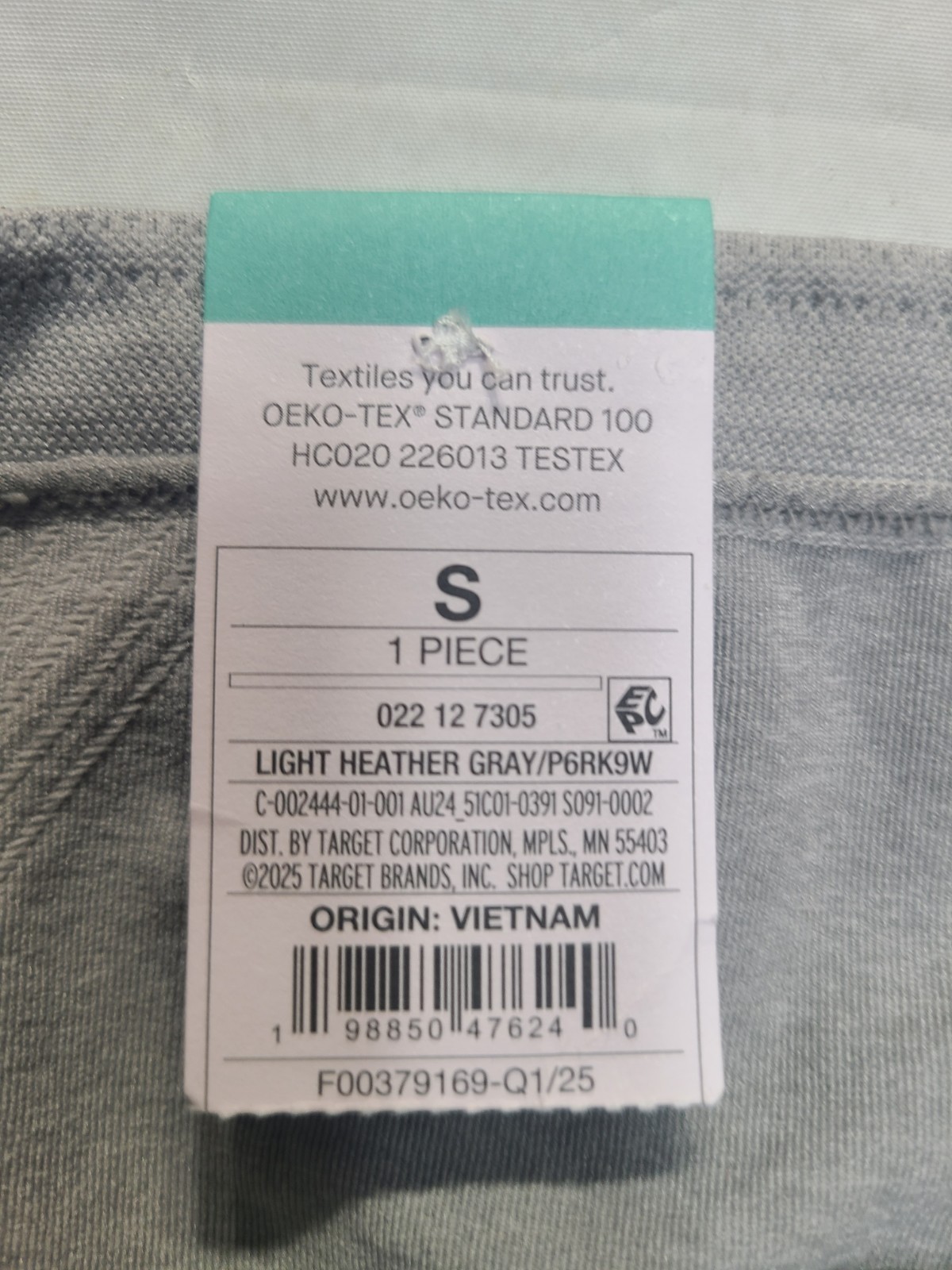 Women’s Seamless Hipster Underwear Auden Heathered Gray Size Small