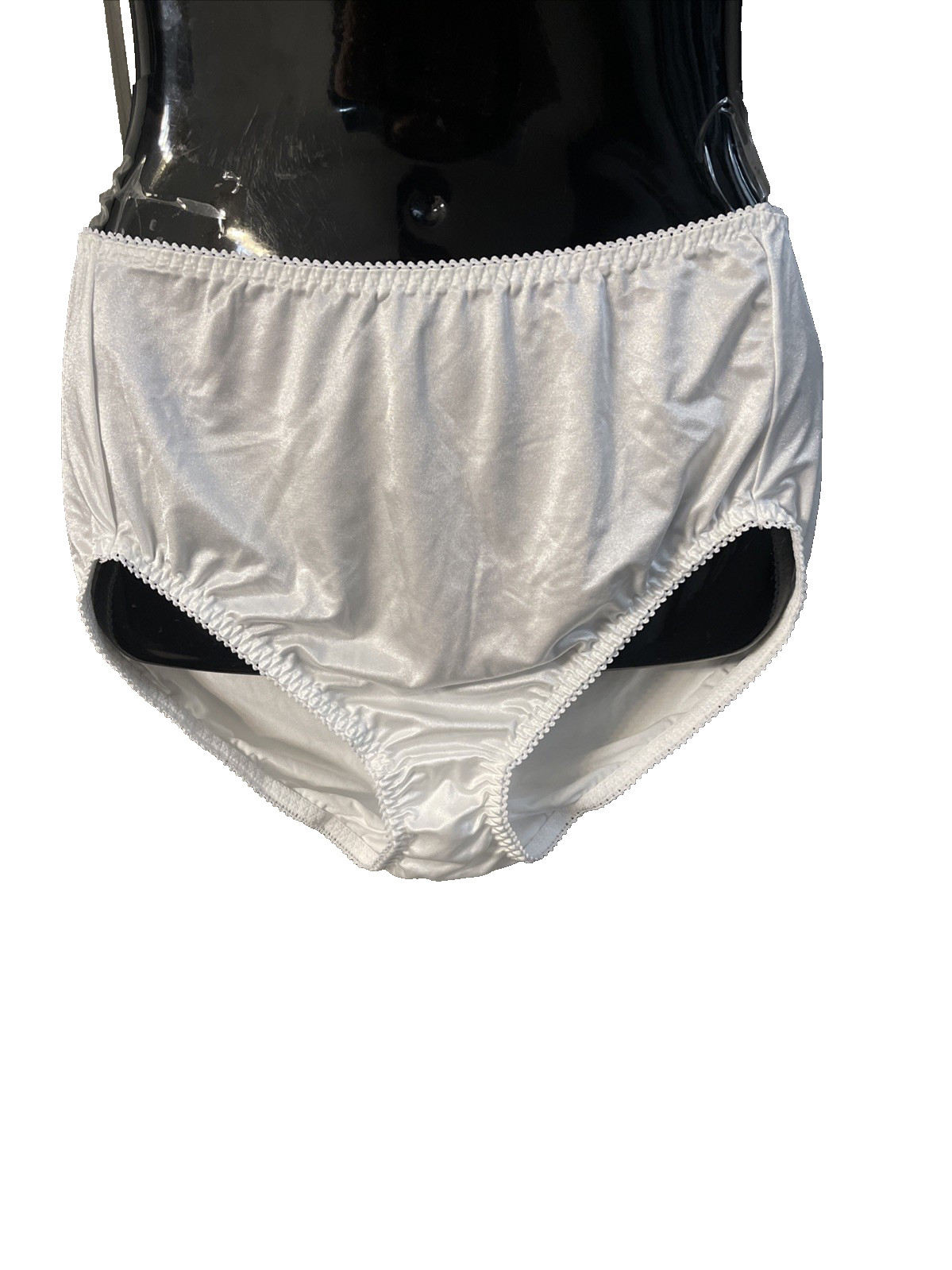 Vanity Fair Satin Shaping Brief Panty White 3X Shiny Sissy Fetish Vintage Vibes