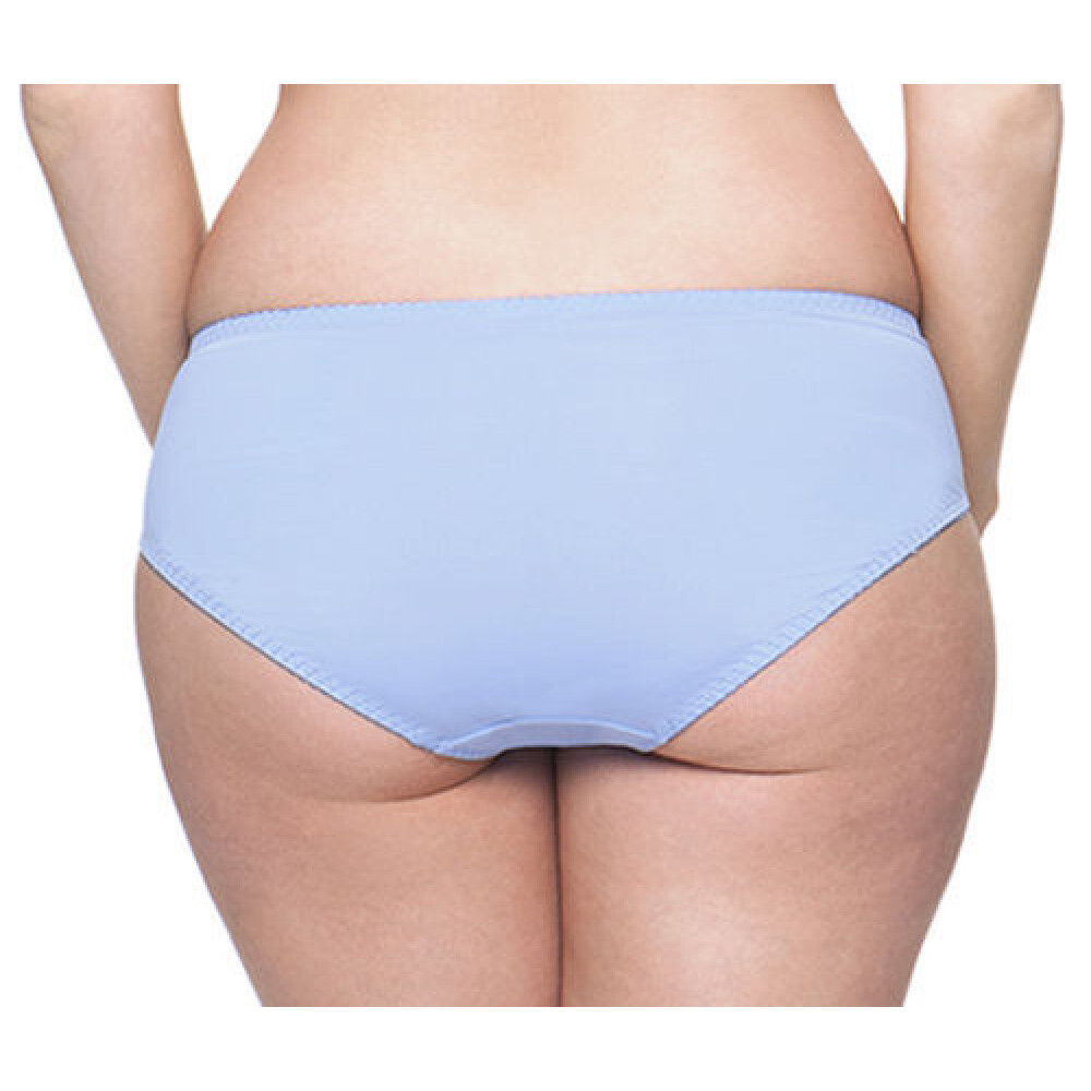 ‘Gia’ Hipster Briefs By Curvy Kate In China Blue with a Diamante Trim Bow £12.99