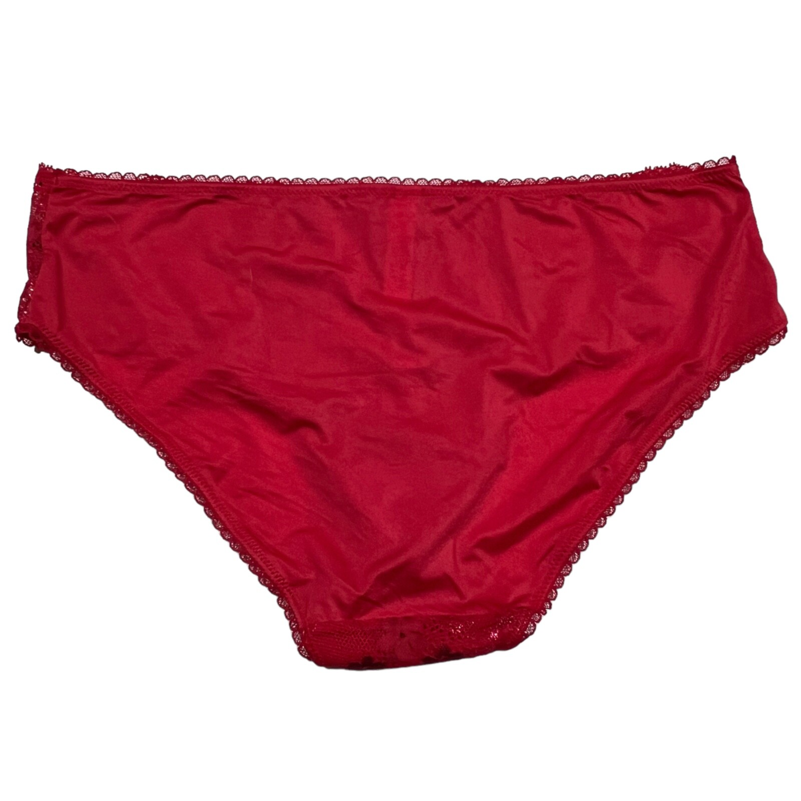 NWT VICTORIA’S SECRET Body By Victoria Hipster Pantie Sz M-L-XL Red Silky Lace